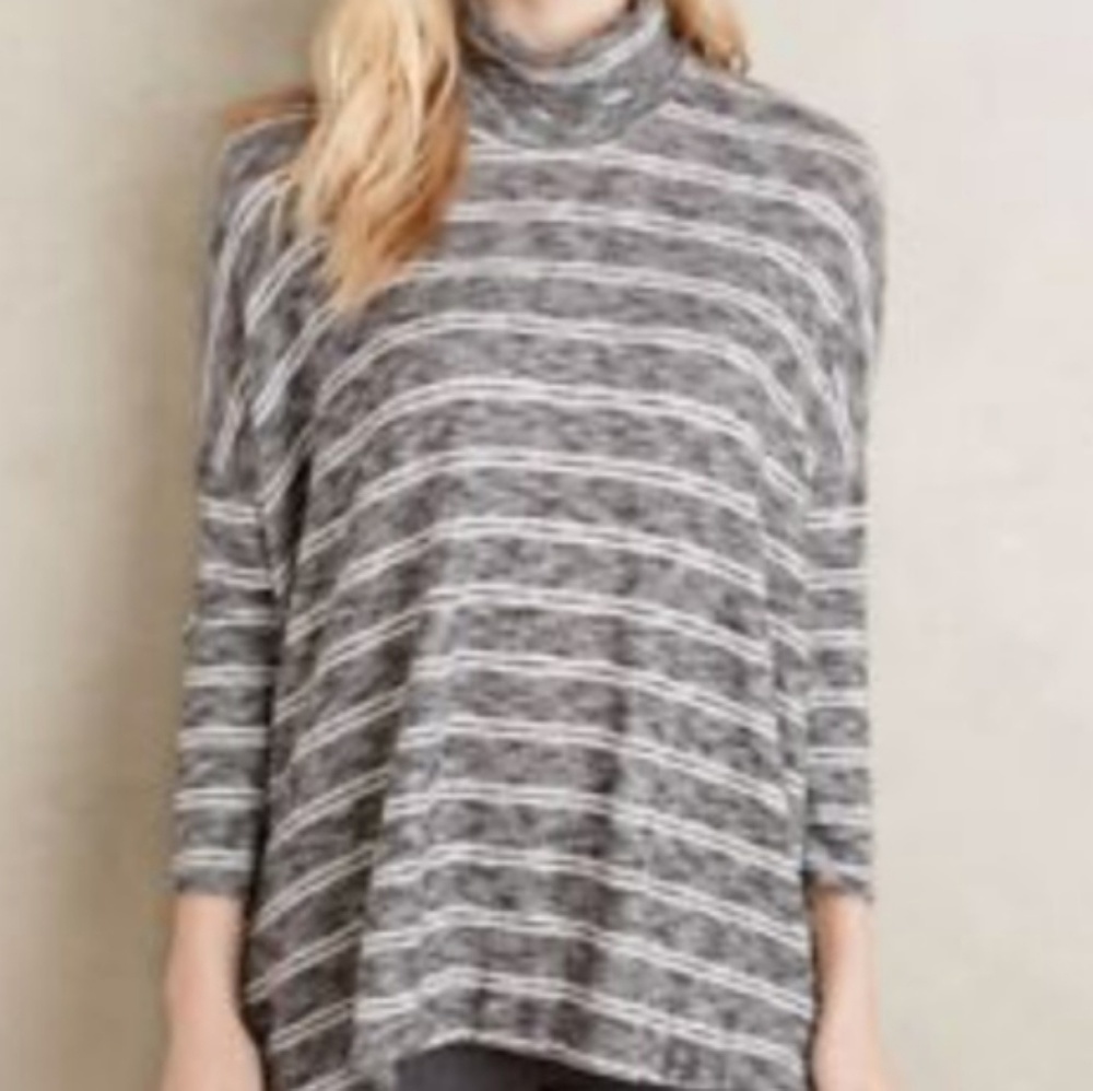 Postmark‎ Mila Striped Knit Turtleneck Top